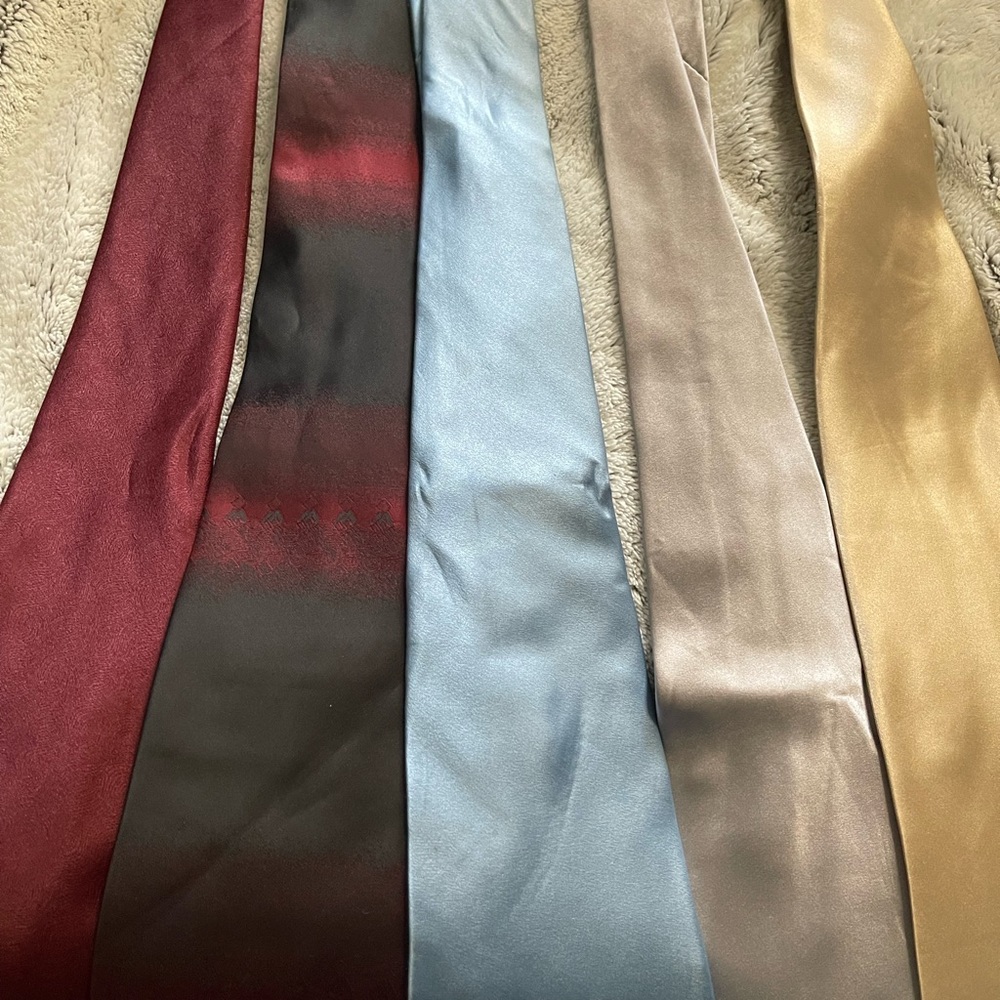 Selling lot of 5 used neck ties.